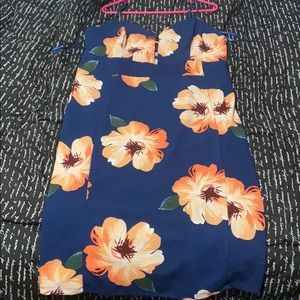 Peach flower dress